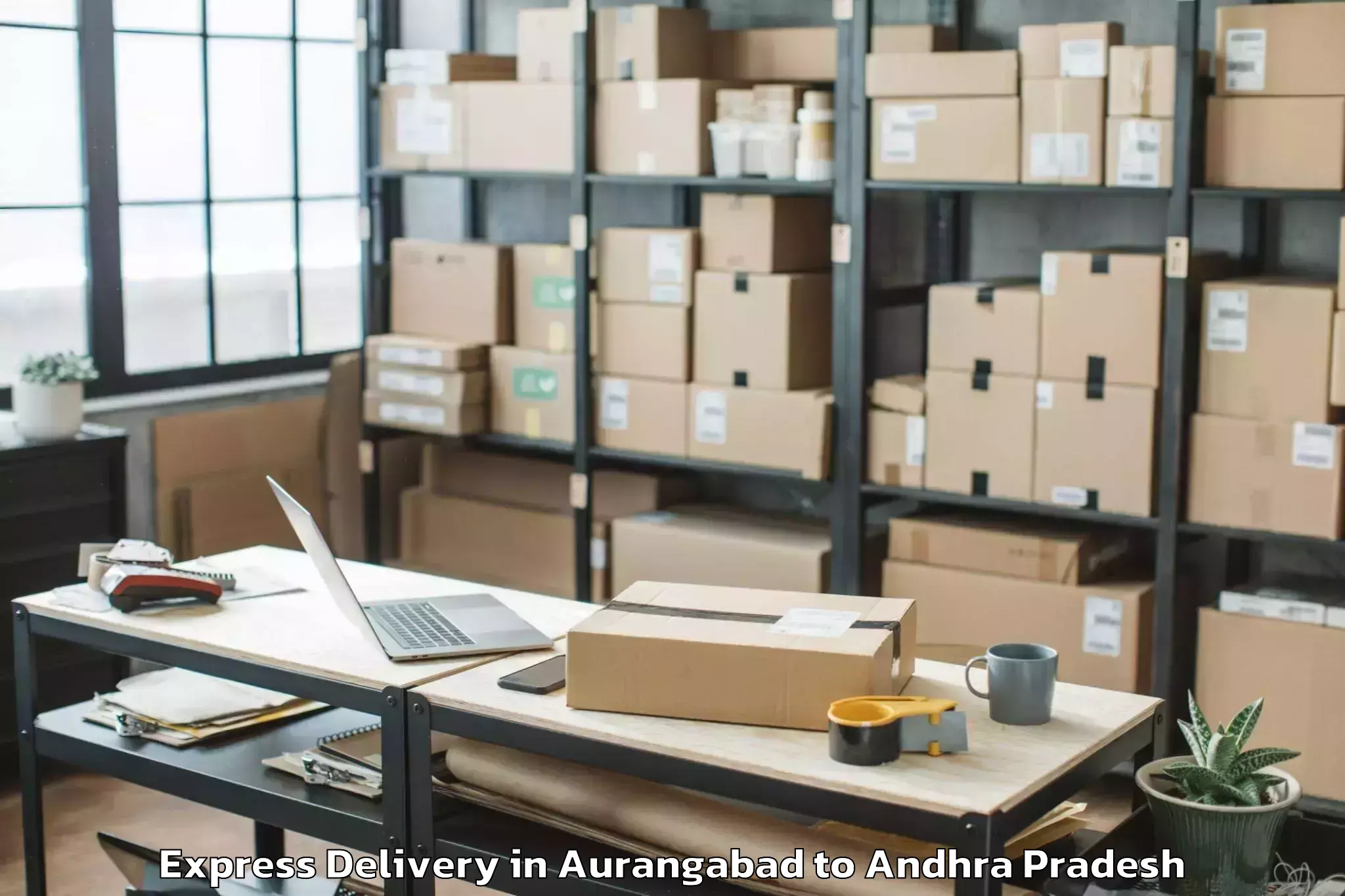 Trusted Aurangabad to Pedapadu Express Delivery